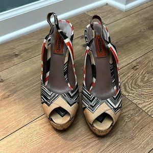 Missoni high heels.  $100